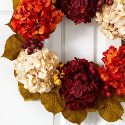 24” Fall Hydrangea Wreath - Sweet Water Decor