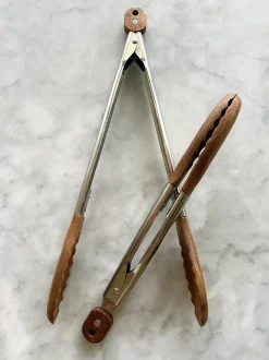Acacia Wood Tongs, Set of 2