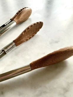 Acacia Wood Tongs, Set of 2