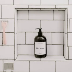 Amber Plastic Shampoo - 16 oz