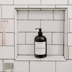 Amber Plastic Shampoo - 16 oz