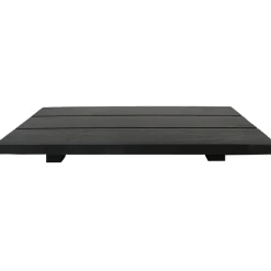 Black Rectangular Wood Tray