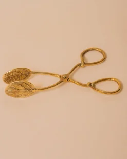 Brass Leaf Tongs - Sweet Water Decor