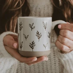 Brown Leaves 14 oz Mug