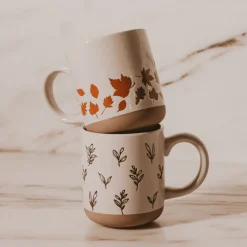Brown Leaves 14 oz Mug