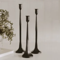 Cast Iron Taper Candle Holders