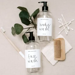 Clear Plastic Body Wash - 16 oz