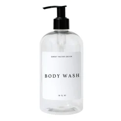 Clear Plastic Body Wash - 16 oz