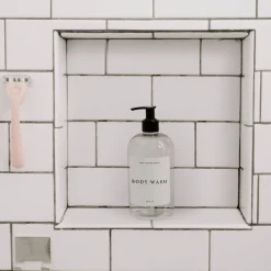 Clear Plastic Body Wash - 16 oz