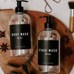 Clear Plastic Body Wash - 16 oz