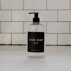 Clear Plastic Dish Soap - 16 oz