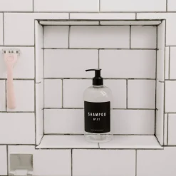 Clear Plastic Shampoo - 16 oz