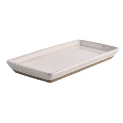 CREAM STONEWARE TRAY