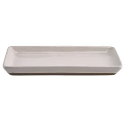 CREAM STONEWARE TRAY