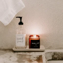 CREAM STONEWARE TRAY