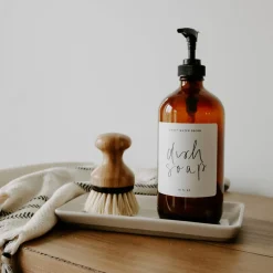 CREAM STONEWARE TRAY