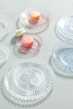 Danielle Ribbed Glass Plate - Sweet Water Decor