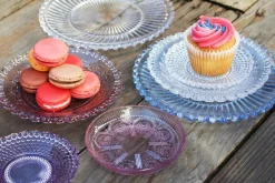 Danielle Ribbed Glass Plate - Sweet Water Decor
