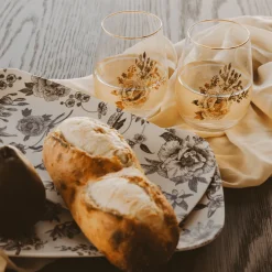 Delft stemless Wine Glass - Set of 2