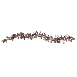 Fall Laurel Leaf with Berries Artificial Garland - Set of 2