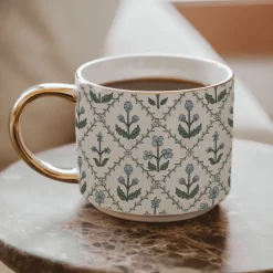 Floral Quilt 14 oz Mug