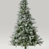 Frosted Pine Christmas Tree with Pre-Lit LED White Lights