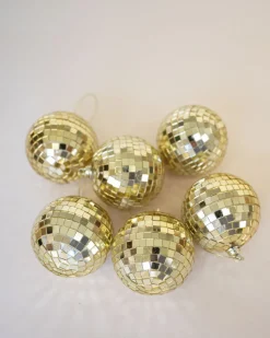 Gold Disco Ball Ornaments - Sweet Water Decor