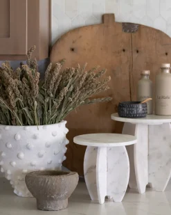 Granite Bowl with Carved Wood Spoon