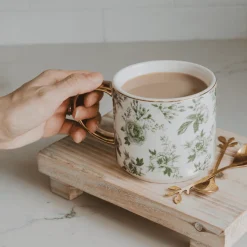 Green Delft 14 oz Mug