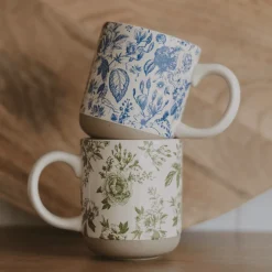 Green Delft 14 oz Mug