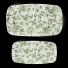 Green Delft Trays - Set of 2