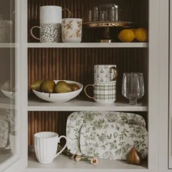 Green Delft Trays - Set of 2