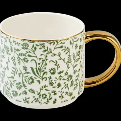 Green Ditzy Floral 14 oz Mug