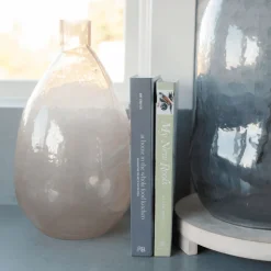 Hammered Glass Vase in Peach - Sweet Water Decor