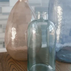 Hammered Glass Vase in Peach - Sweet Water Decor