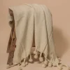 Leslie Throw Blanket - Cream
