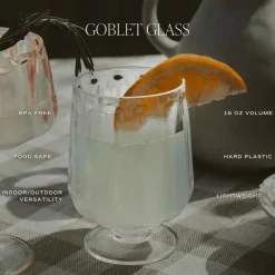 Outdoor Plastic Goblet Drinkware