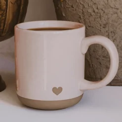 Pink Heart 14 oz Mug
