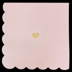PINK with GOLD HEART