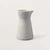 Rugueux Stoneware Carafe Pitcher in Pearl