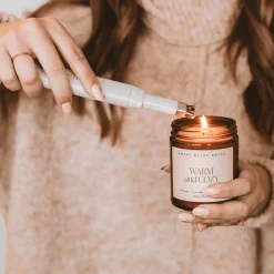 Slate White Large Electric Lighter