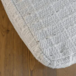 Square Striped Woven Ottoman Pouf - Sweet Water Decor