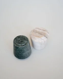 Stacking Marble Salt and Pepper Shaker Set