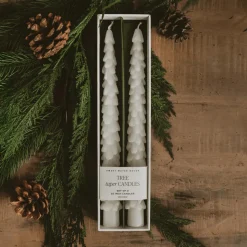 Tree Taper Candles - Set of 2