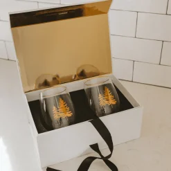 Trees stemless Wine Glass - Set of 2