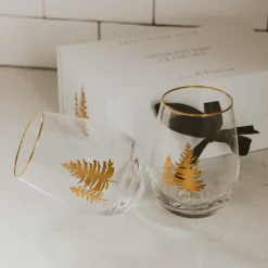 Trees stemless Wine Glass - Set of 2