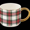 White Plaid 14 oz Mug