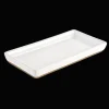 White Stoneware Tray | Soap Dispenser Tray | Sweet Water Decor