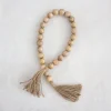 Wooden Bead Garland with Tassels